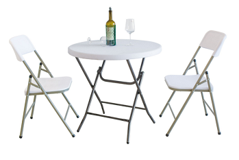 Mesa redonda dobrável 80 cm